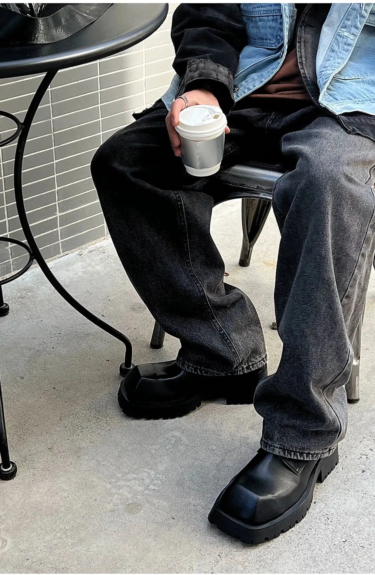 Platform Lace-Up Casual Shoes