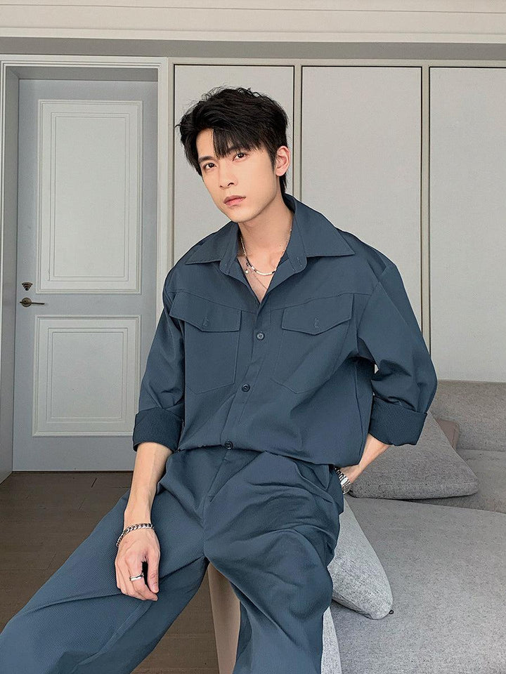 Pleated Casual Suit Wear