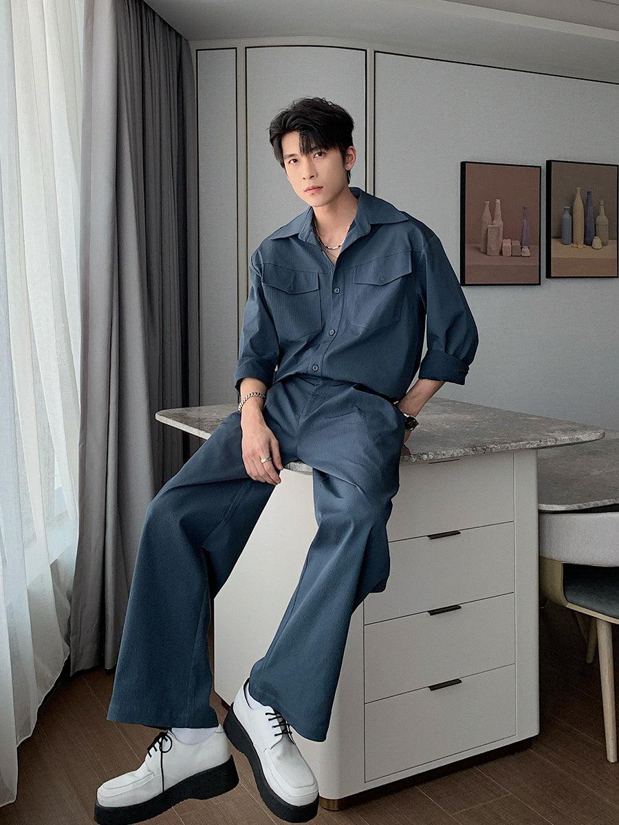 Pleated Casual Suit Wear