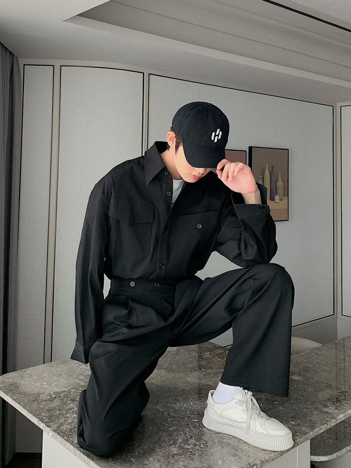 Pleated Casual Suit Wear