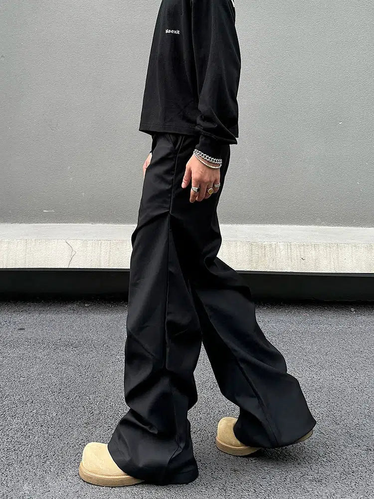 Pleated Drape Casual Pants