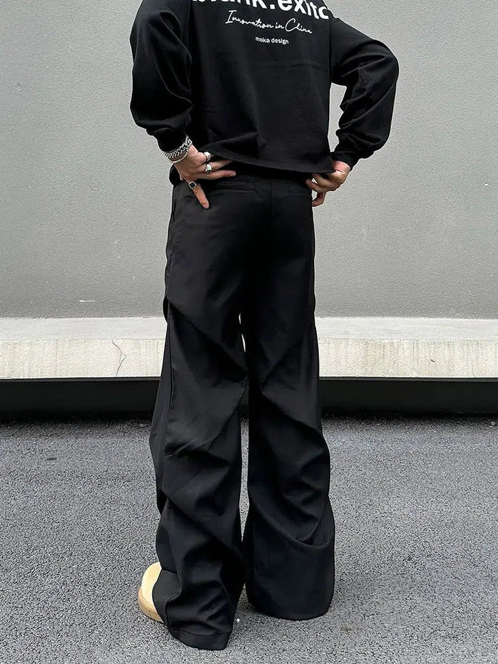 Pleated Drape Casual Pants