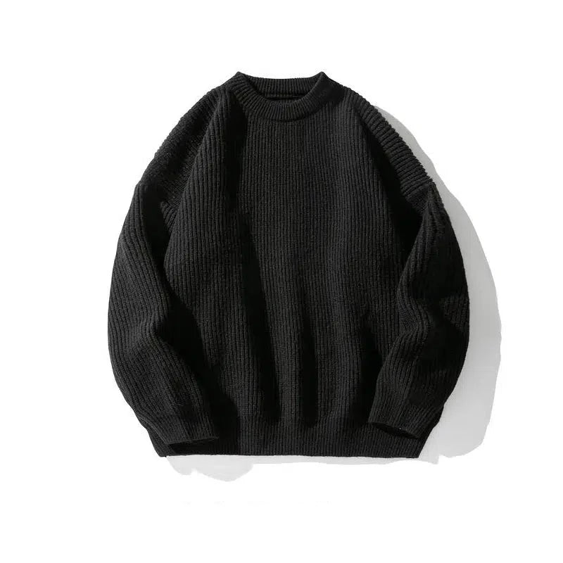 Pleated Knitted Round Neck Bottoming Sweater