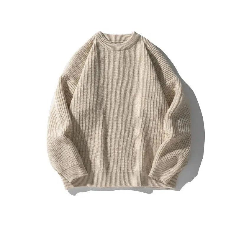 Pleated Knitted Round Neck Bottoming Sweater