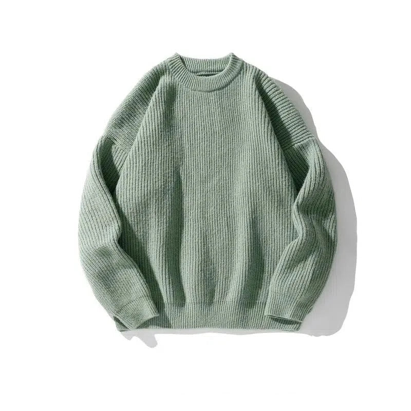 Pleated Knitted Round Neck Bottoming Sweater