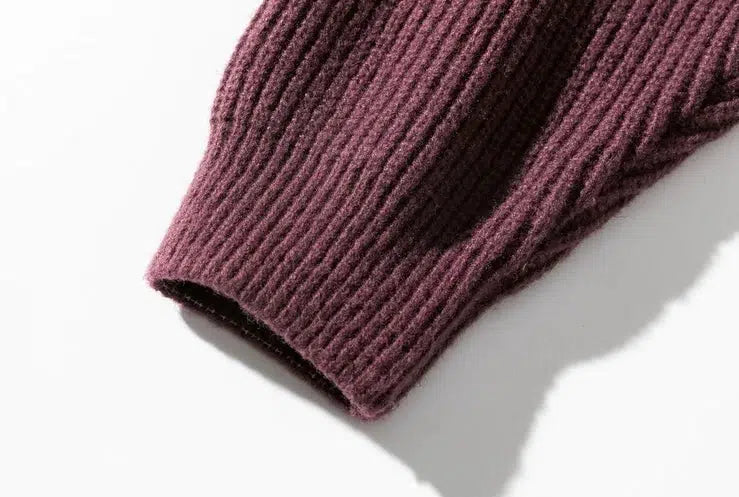 Pleated Knitted Round Neck Bottoming Sweater