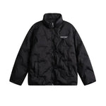Pleated Stand-collar Puffer Jacket