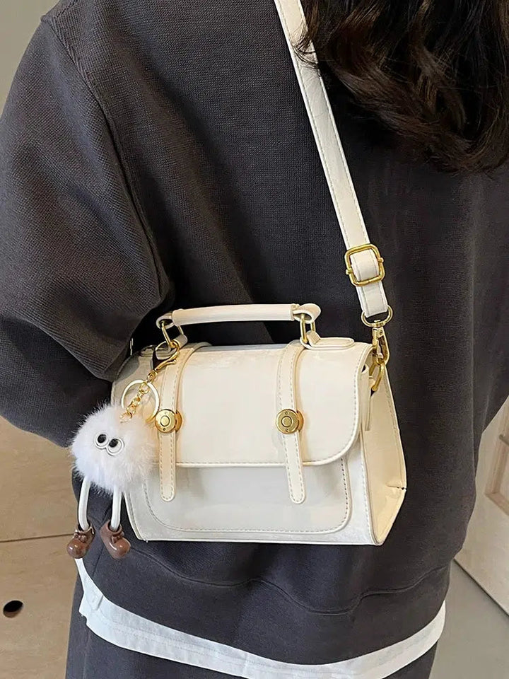 Plush Accessory Crossbody Handbag
