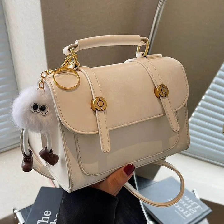 Plush Accessory Crossbody Handbag