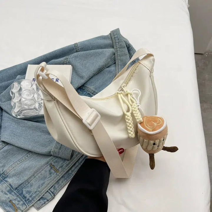 Plush Accessory Crossbody Sling Bag