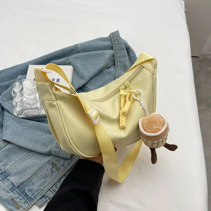 Plush Accessory Crossbody Sling Bag