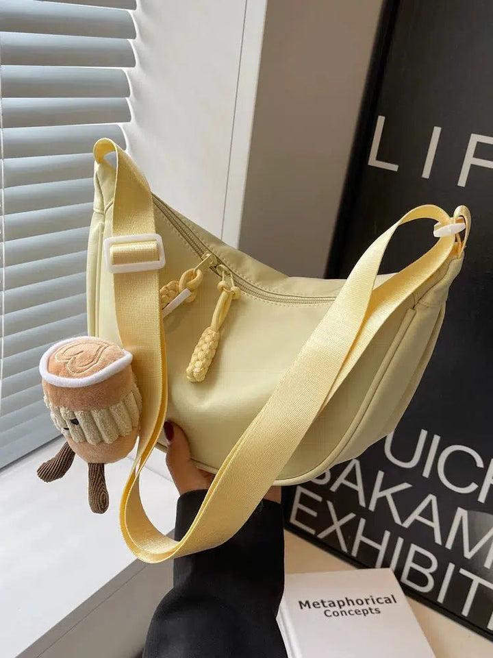 Plush Accessory Crossbody Sling Bag