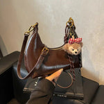 Plush Charm Decoration Shoulder Bag