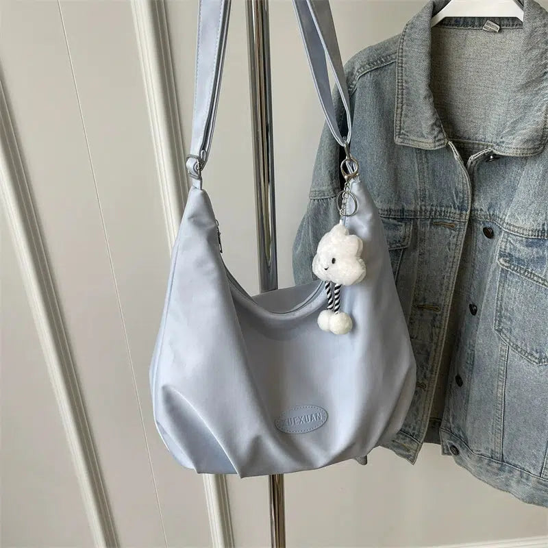 Plush Cloud Charm Shoulder Bag
