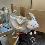 Plush Cloud Charm Shoulder Bag