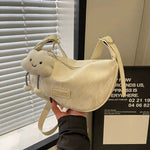 Plush Cloud Charm Shoulder Bag
