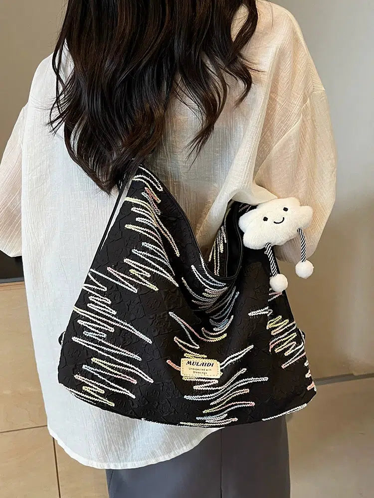 Plush Keychain Casual Shoulder Bag