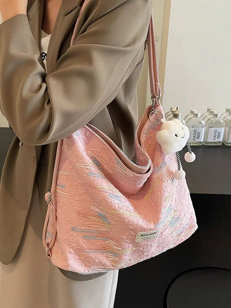 Plush Keychain Casual Shoulder Bag