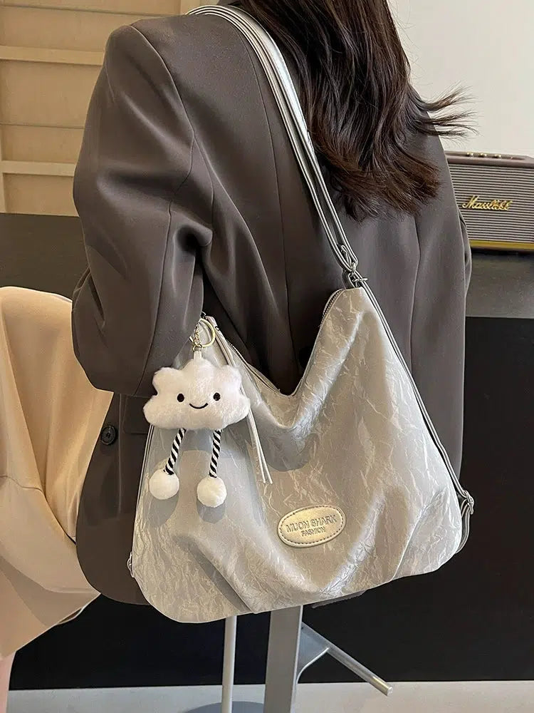 Plush Keychain Casual Shoulder Bag