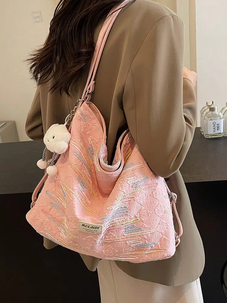 Plush Keychain Casual Shoulder Bag