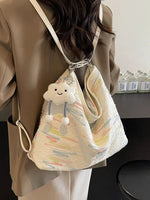 Plush Keychain Casual Shoulder Bag
