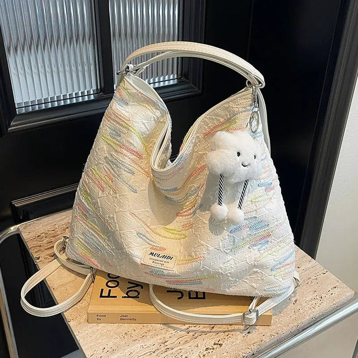 Plush Keychain Casual Shoulder Bag