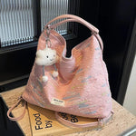 Plush Keychain Casual Shoulder Bag