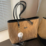 Plush Keychain Chic Shoulder Tote Bag