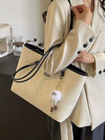 Plush Keychain Chic Shoulder Tote Bag