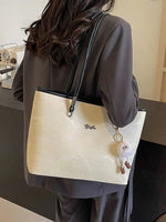 Plush Keychain Chic Shoulder Tote Bag