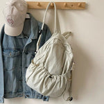 Plush Keychain Drawstring Backpack