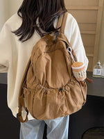 Plush Keychain Drawstring Backpack