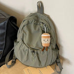 Plush Keychain Drawstring Backpack
