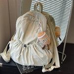 Plush Keychain Drawstring Backpack
