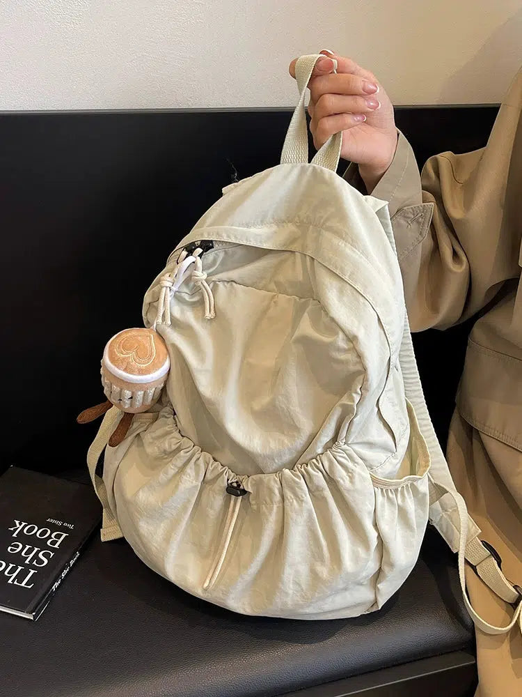 Plush Keychain Large Capacity Backpack