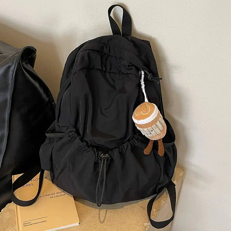 Plush Keychain Large Capacity Backpack