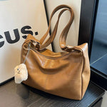 Plush Keychain Leather Shoulder Bag