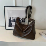 Plush Keychain Leather Tote Bag