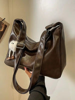 Plush Keychain Leather Tote Bag