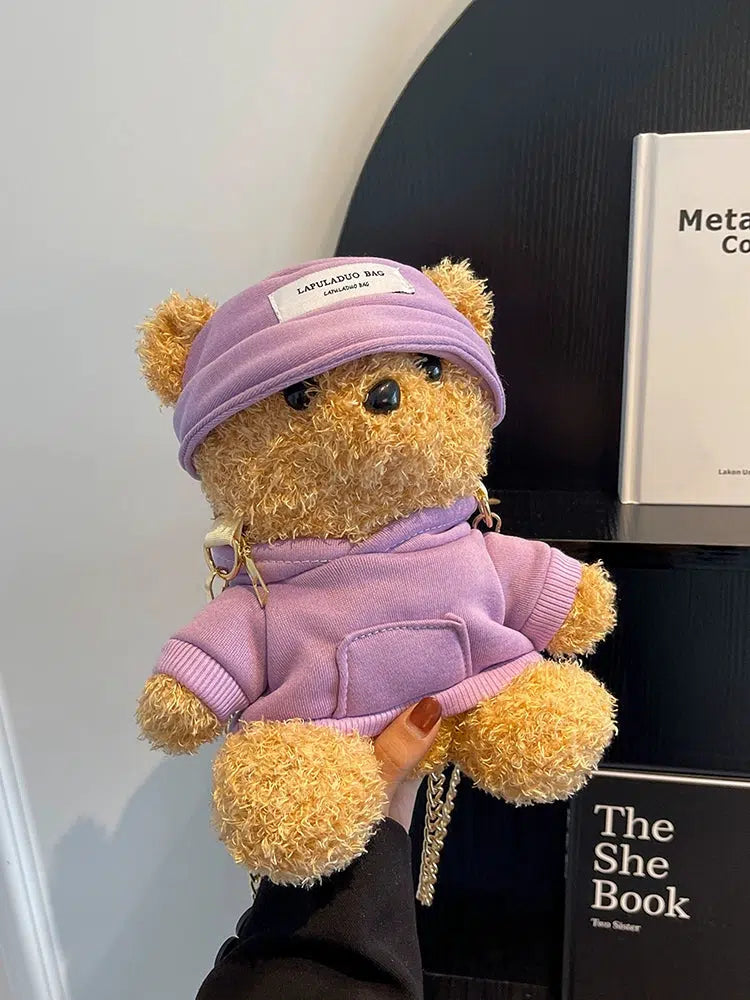 Plush Teddy Bear Shoulder Bag