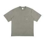 Pocket Logo Embroidered Round Neck T-Shirt