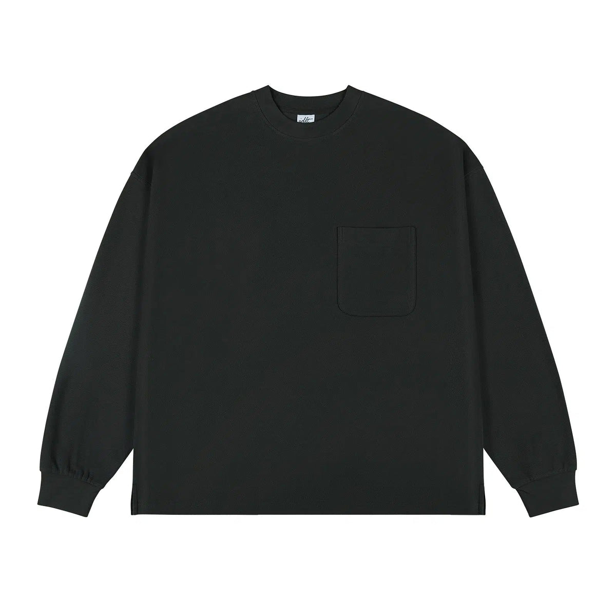 Pocket Solid Color Long Sleeve Shirt