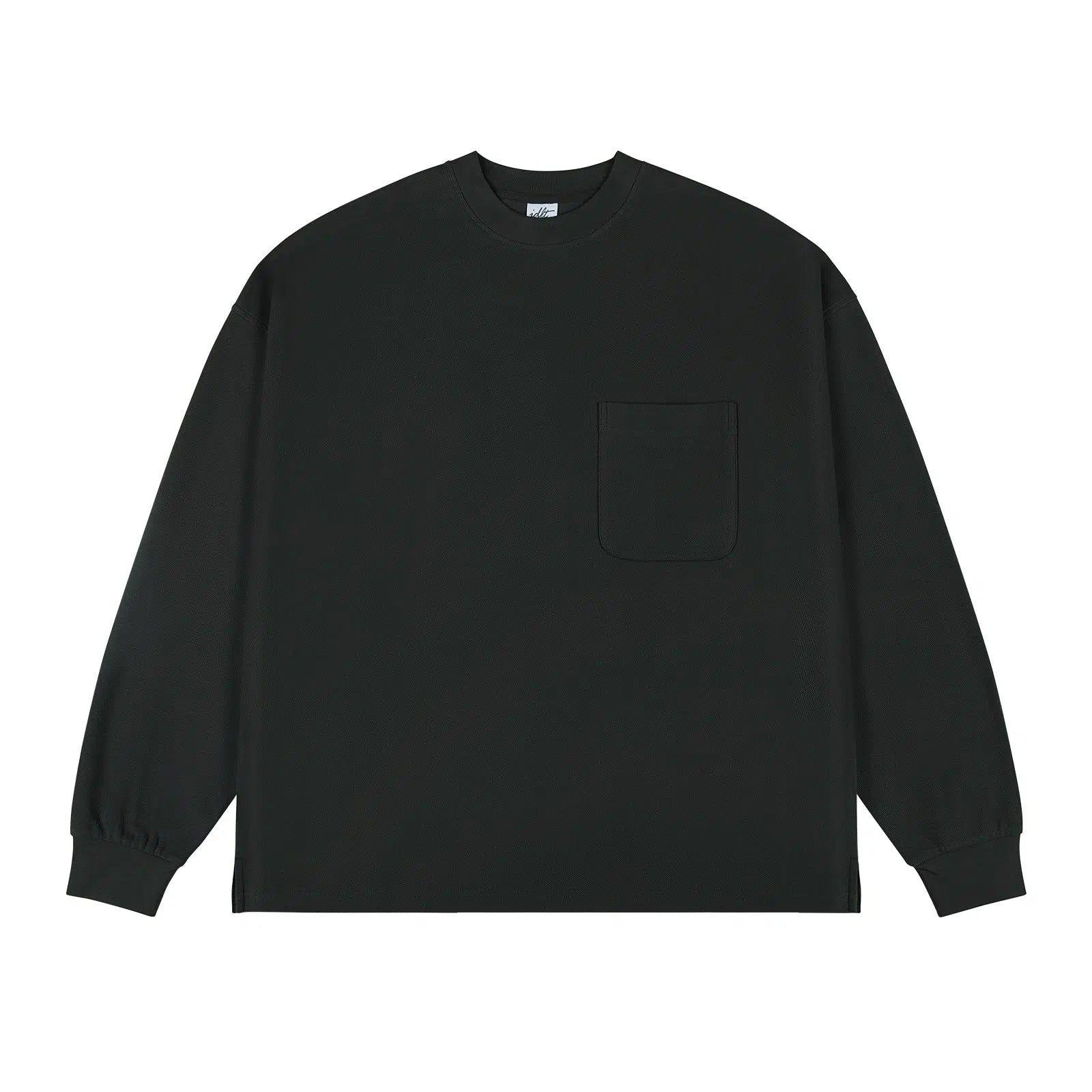 Pocket Solid Color Long Sleeve Shirt