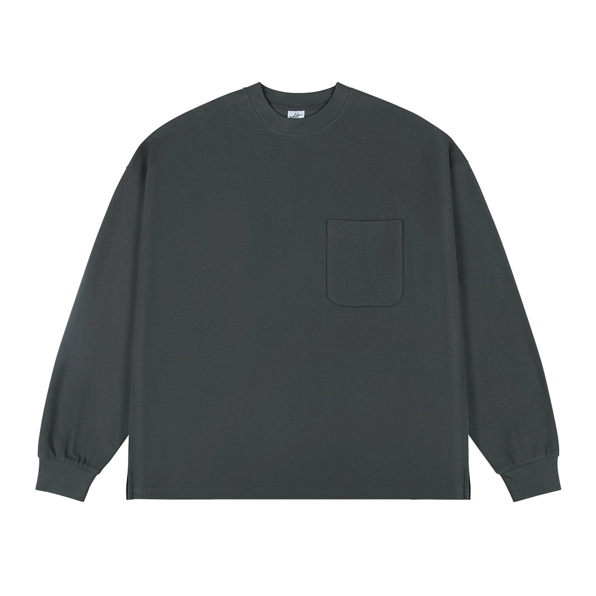 Pocket Solid Color Long Sleeve Shirt