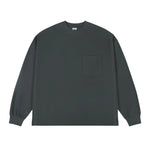 Pocket Solid Color Long Sleeve Shirt