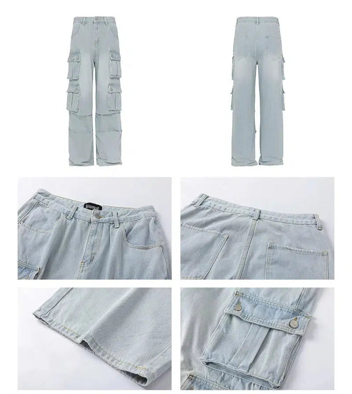 Pockets Baggy Cargo Pants