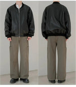 Pockets Leather Jacket