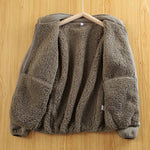 Polar Fleece Double Layer Cardigan Sweatshirt