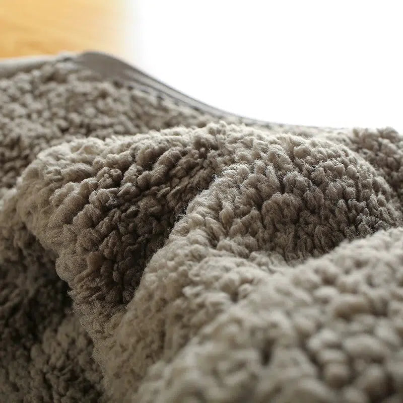 Polar Fleece Double Layer Cardigan Sweatshirt