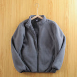 Polar Fleece Double Layer Cardigan Sweatshirt
